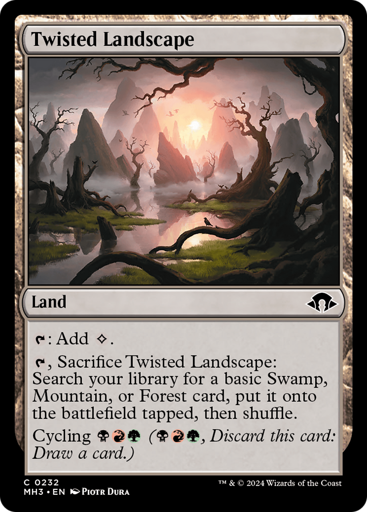 Twisted Landscape (MH3-232)  - Modern Horizons 3
