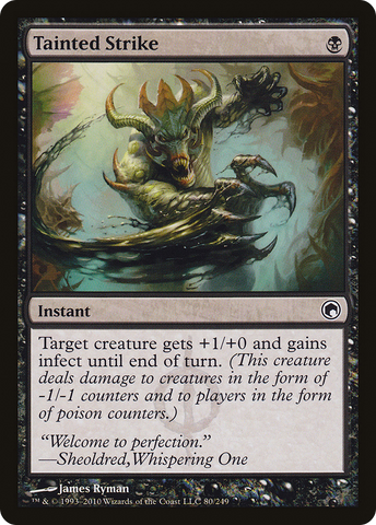 Tainted Strike (SOM-080)  Foil - Scars of Mirrodin