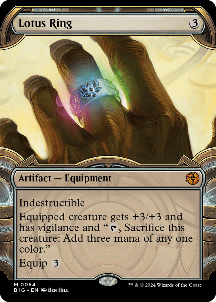 Lotus Ring (Showcase) (BIG-054)  Foil - The Big Score: (Showcase)