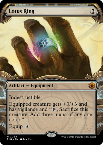 Lotus Ring (Showcase) (BIG-054)  Foil - The Big Score: (Showcase)