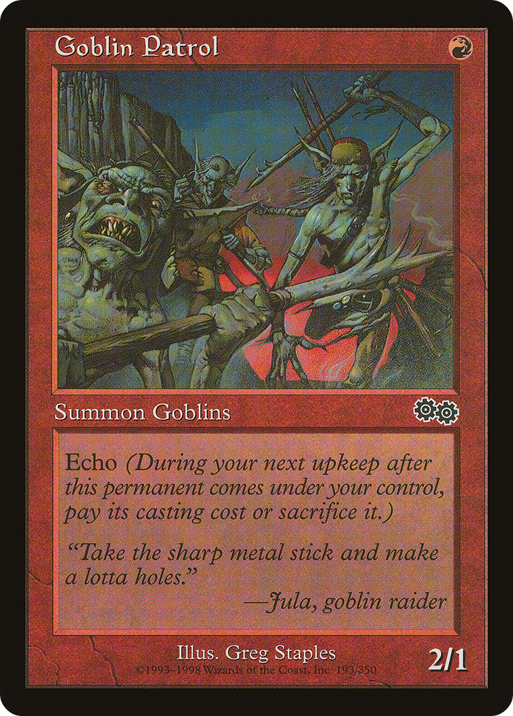 Goblin Patrol (USG-193)  - Urza's Saga