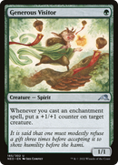 Generous Visitor (NEO-185)  Foil - Kamigawa: Neon Dynasty