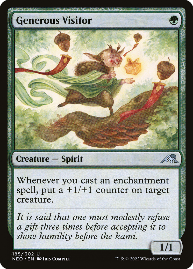 Generous Visitor (NEO-185)  - Kamigawa: Neon Dynasty