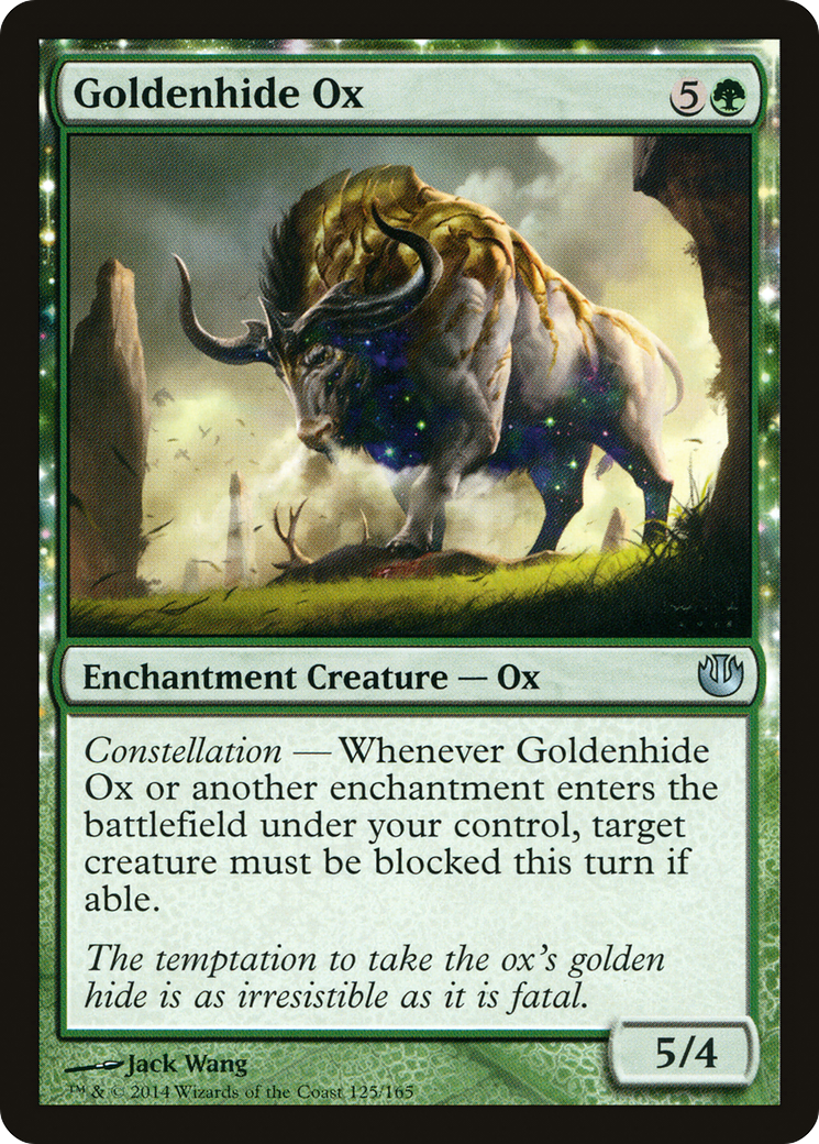 Goldenhide Ox (JOU-125)  Foil - Journey into Nyx: (enchantment)