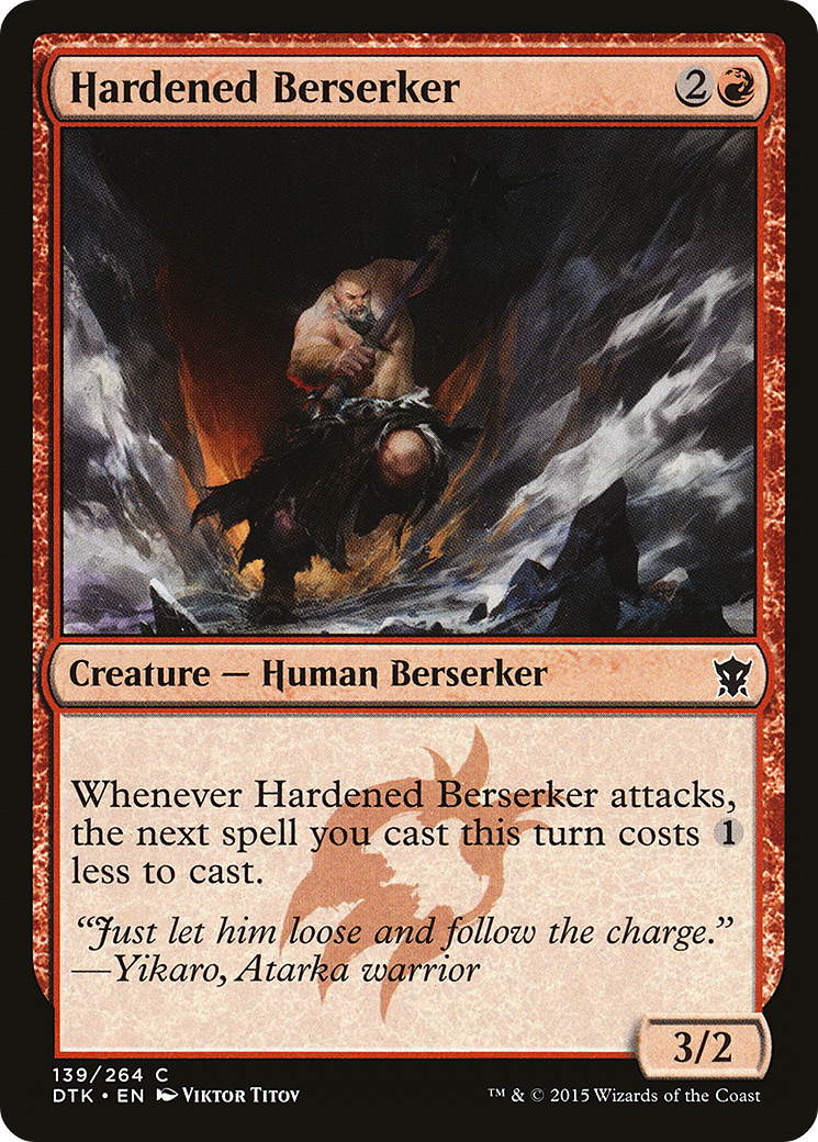 Hardened Berserker (DTK-139)  - Dragons of Tarkir
