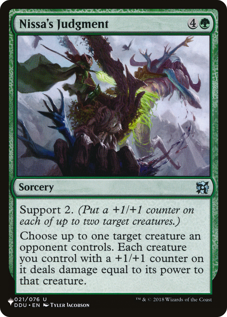 Nissa's Judgment (LIST-DDU-21)  - The List