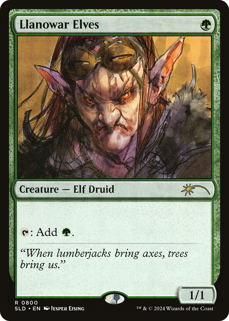 Llanowar Elves (0800) (SLD-800)  - Secret Lair Drop