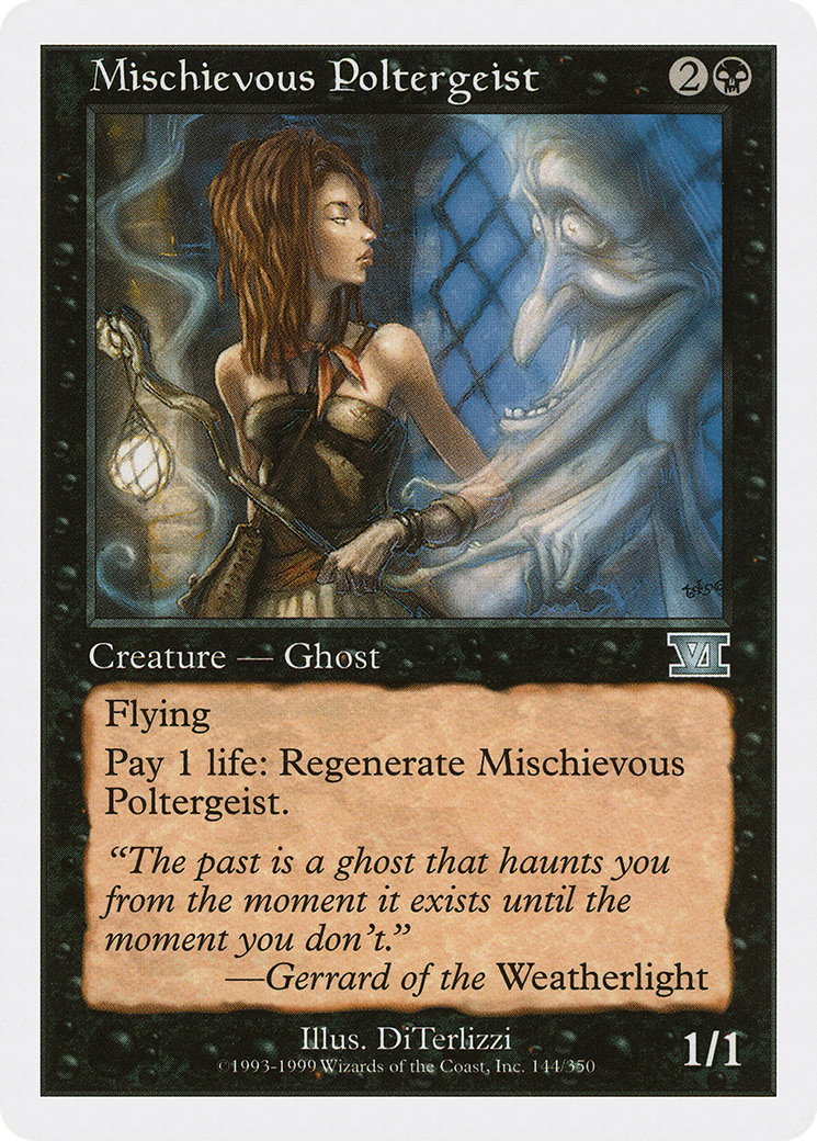 Mischievous Poltergeist (6ED-144)  - Classic Sixth Edition