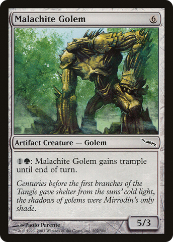 Malachite Golem (MRD-202)  Foil - Mirrodin