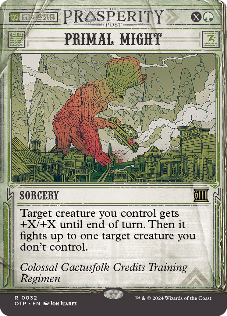 Primal Might (OTP-032)  - Breaking News: (Showcase) (Borderless)