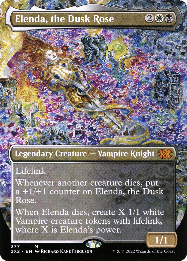 Elenda, the Dusk Rose (Borderless) (2X2-377)  - Double Masters 2022