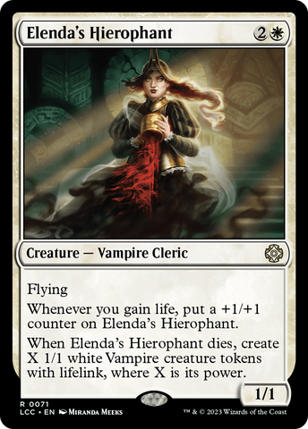 Elenda's Hierophant (LCC-071)  - The Lost Caverns of Ixalan Commander