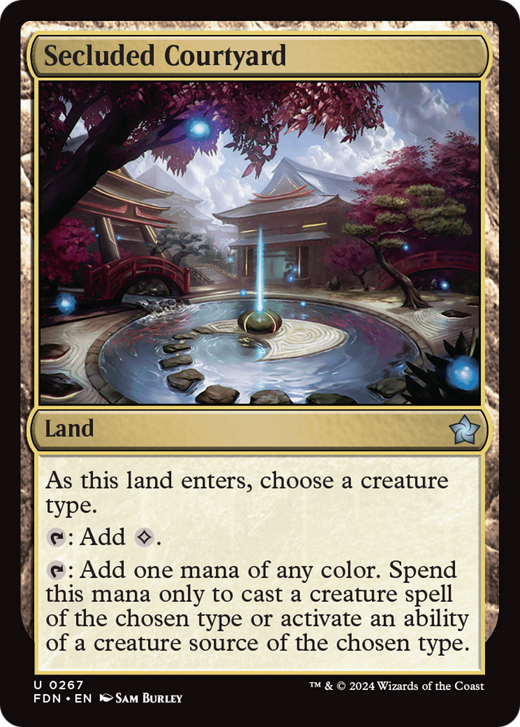 Secluded Courtyard (FDN-267)  - Foundations
