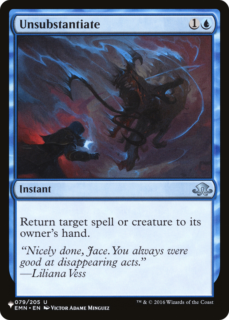 Unsubstantiate (LIST-EMN-79)  - The List