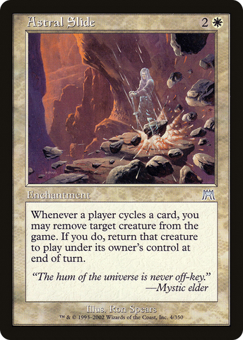 Astral Slide (ONS-004) - Onslaught Foil