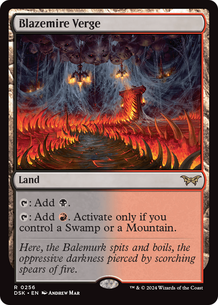 Blazemire Verge (DSK-256)  Foil - Duskmourn: House of Horror