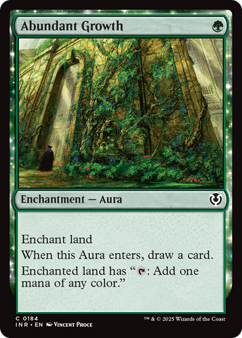 Abundant Growth (INR-184)  - Innistrad Remastered: (enchantment)