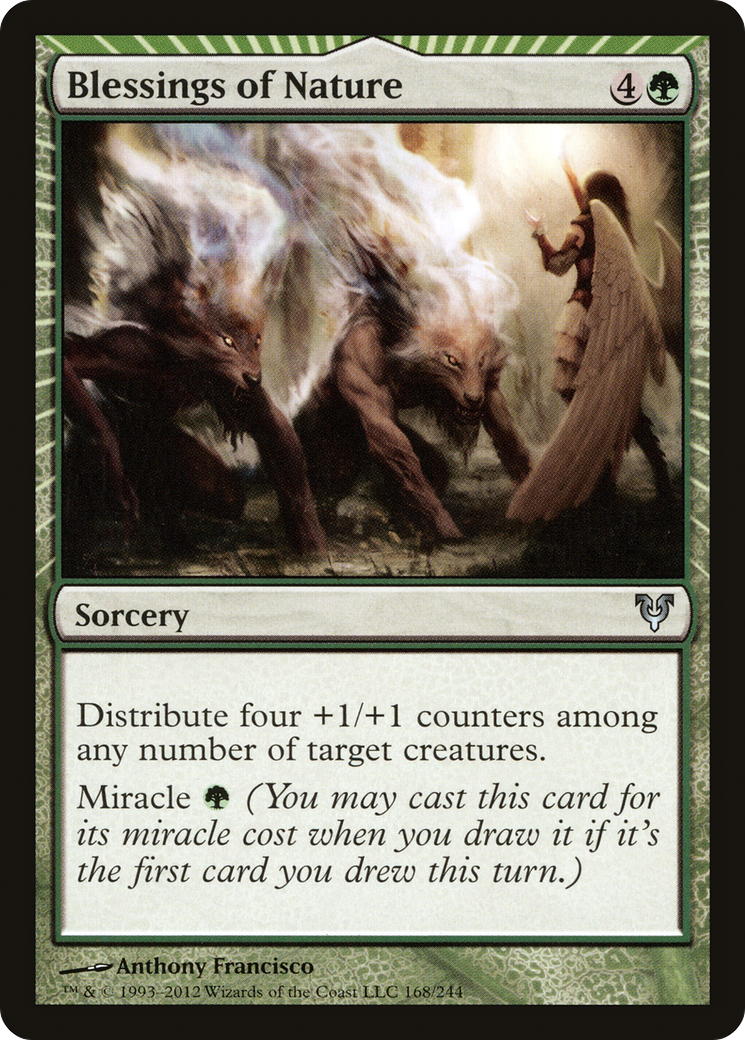 Blessings of Nature (AVR-168)  - Avacyn Restored: (miracle)