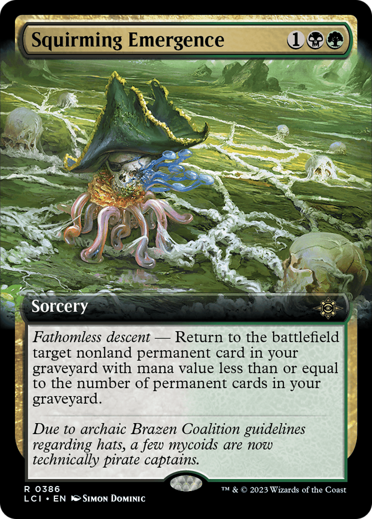 Squirming Emergence (Extended Art) (LCI-386)  - The Lost Caverns of Ixalan: (Extended Art)
