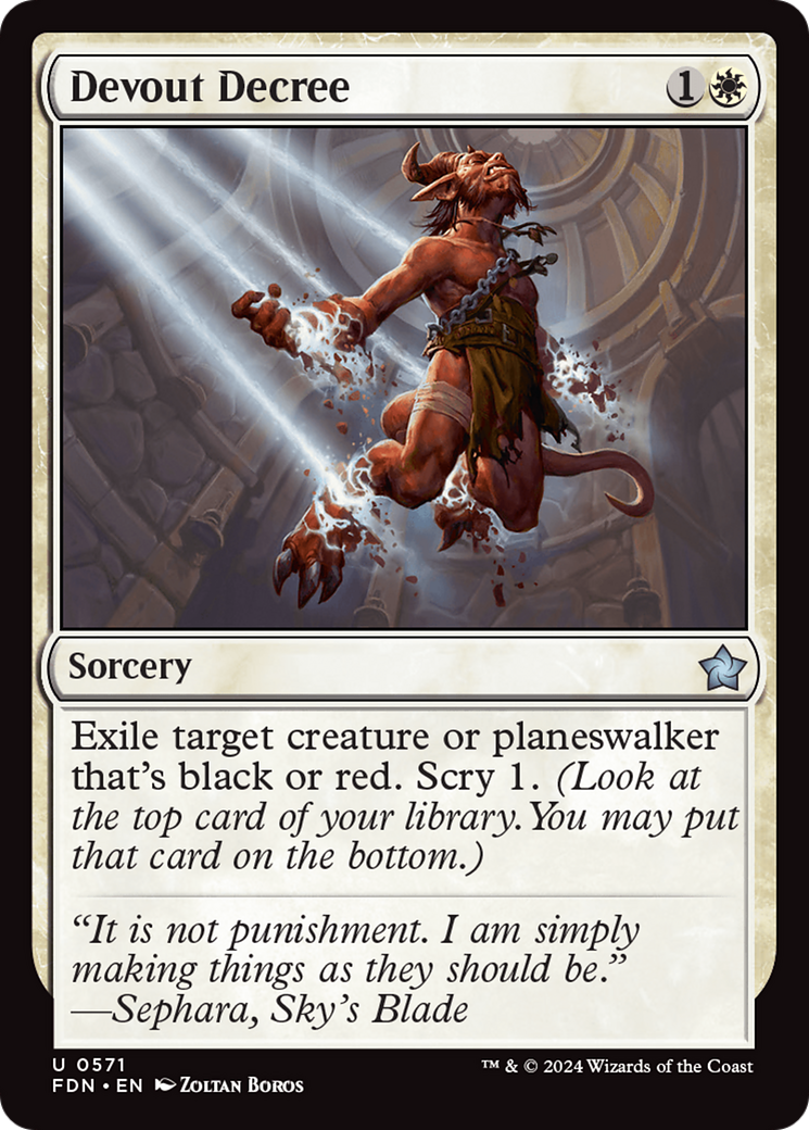 Devout Decree (FDN-571)  - Foundations