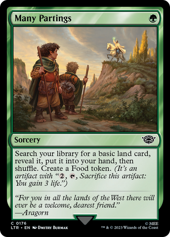 Many Partings (LTR-176)  Foil - The Lord of the Rings: Tales of Middle-earth