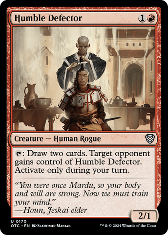 Humble Defector (OTC-170)  - Outlaws of Thunder Junction Commander