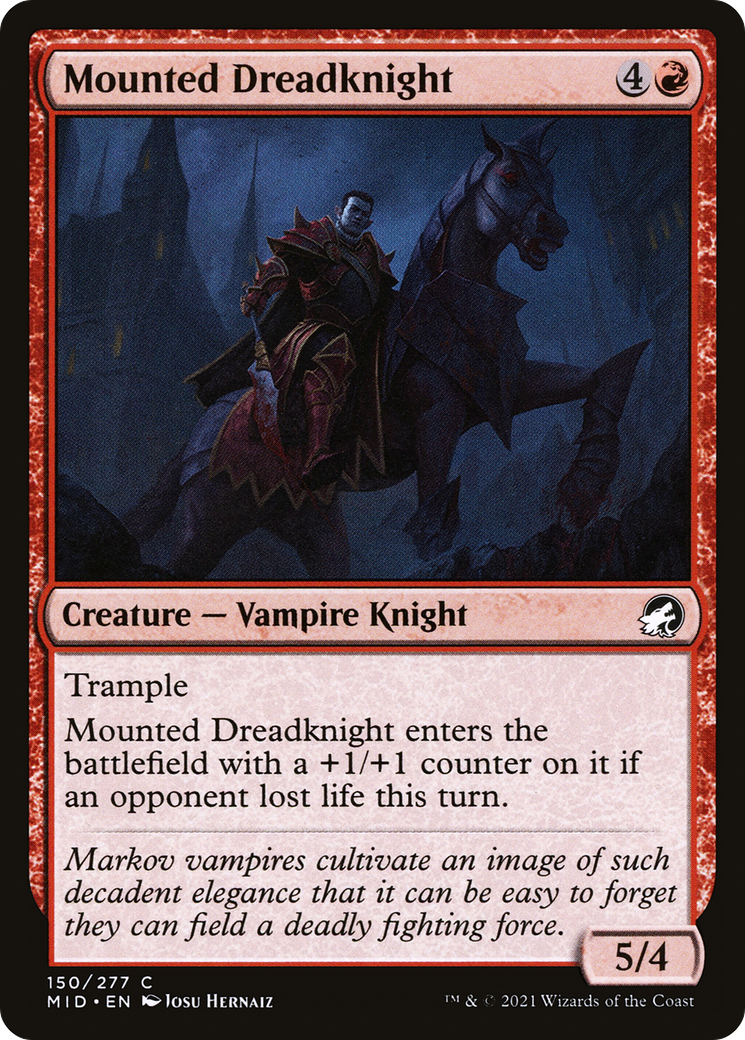Mounted Dreadknight (MID-150)  - Innistrad: Midnight Hunt