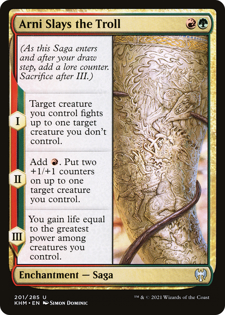 Arni Slays the Troll (KHM-201)  Foil - Kaldheim
