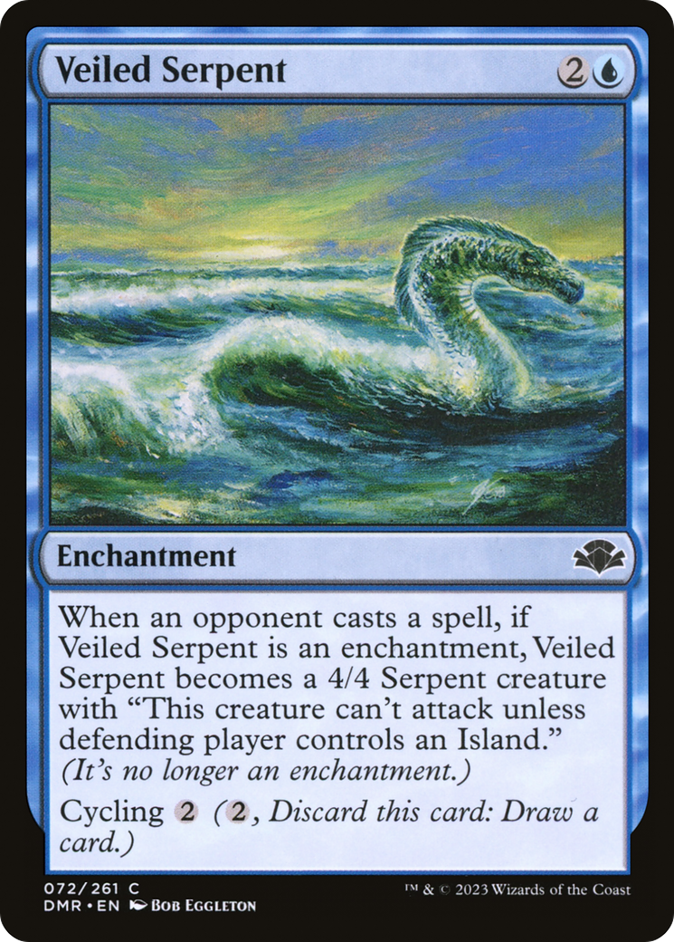 Veiled Serpent (DMR-072)  - Dominaria Remastered