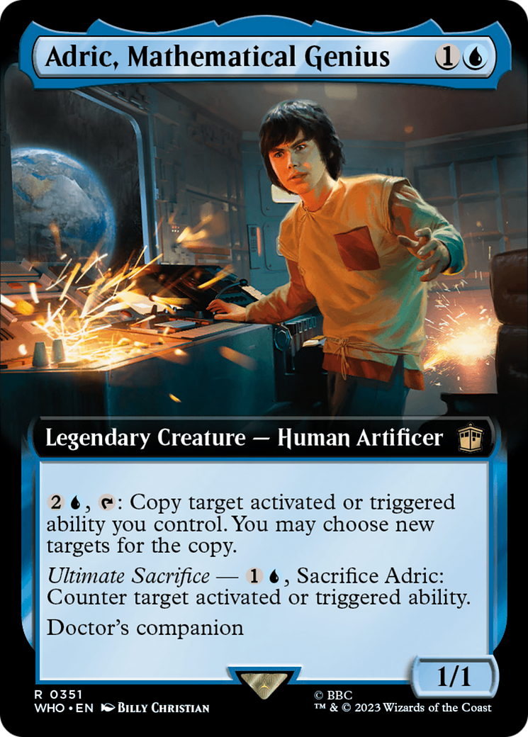Adric, Mathematical Genius (Extended Art) (WHO-351)  - Doctor Who: (Extended Art)