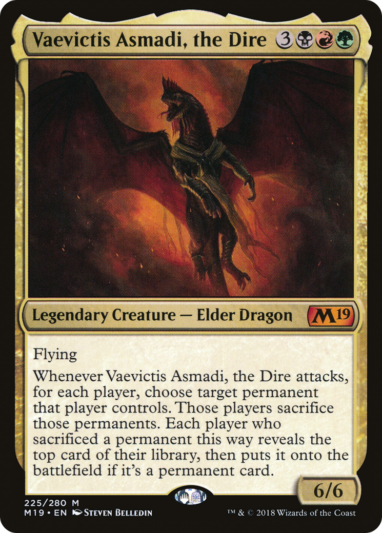 Vaevictis Asmadi, the Dire (M19-225)  - Core Set 2019