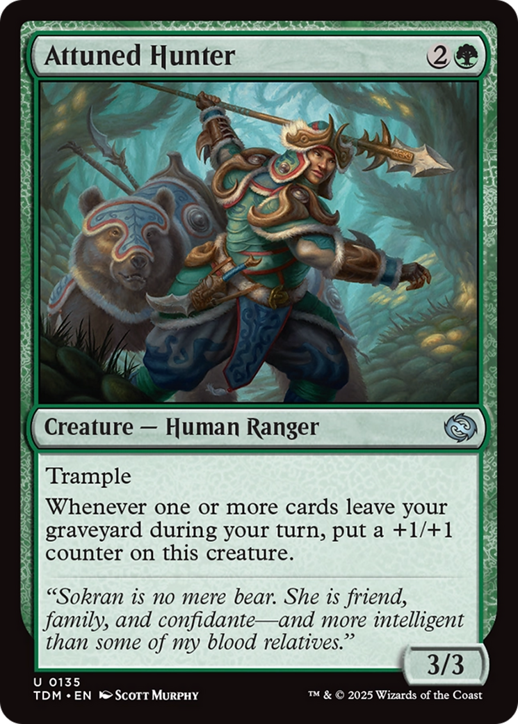 Attuned Hunter (TDM-135)  - Tarkir: Dragonstorm