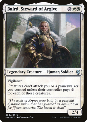 Baird, Steward of Argive (DOM-004)  Foil - Dominaria