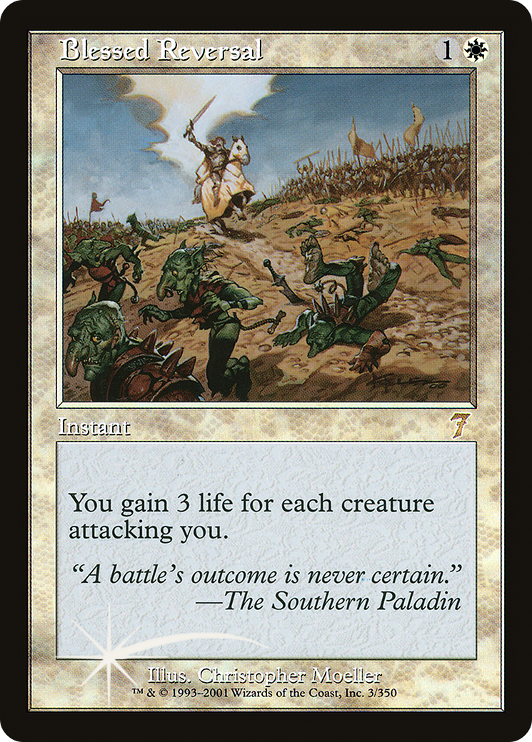 Blessed Reversal (7ED-03★) - Seventh Edition Foil