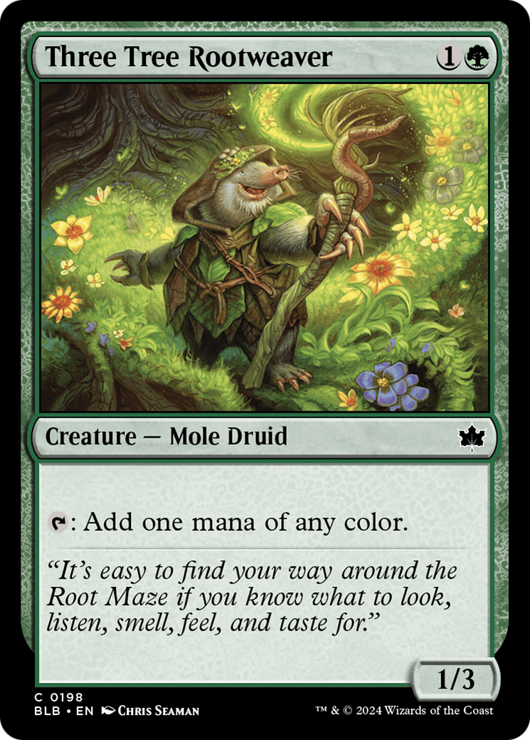 Three Tree Rootweaver (BLB-198)  Foil - Bloomburrow