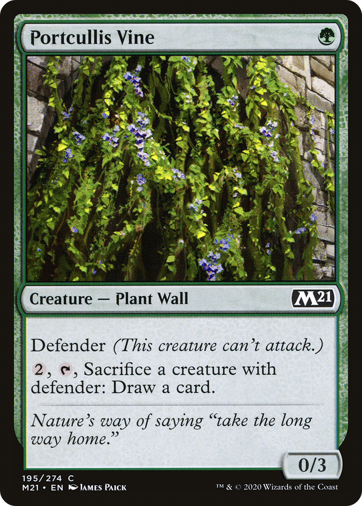 Portcullis Vine (M21-195)  Foil - Core Set 2021