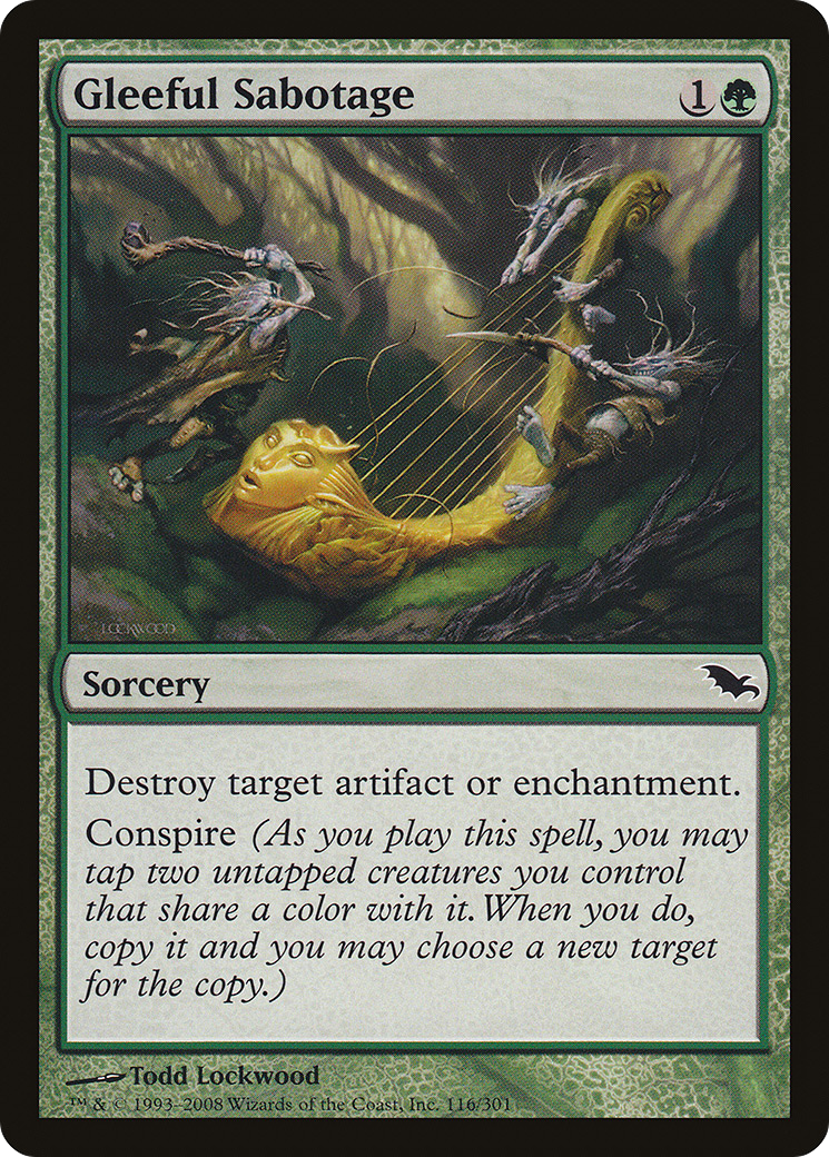 Gleeful Sabotage (SHM-116)  Foil - Shadowmoor