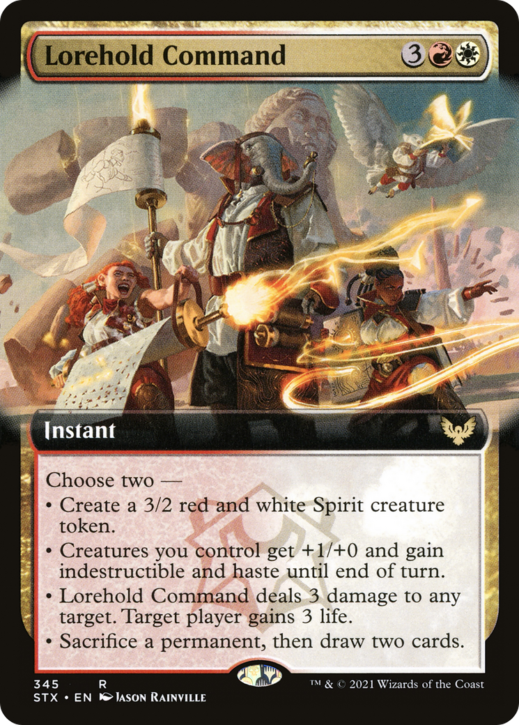 Lorehold Command (Extended Art) (STX-345)  - Strixhaven: School of Mages: (Extended Art)