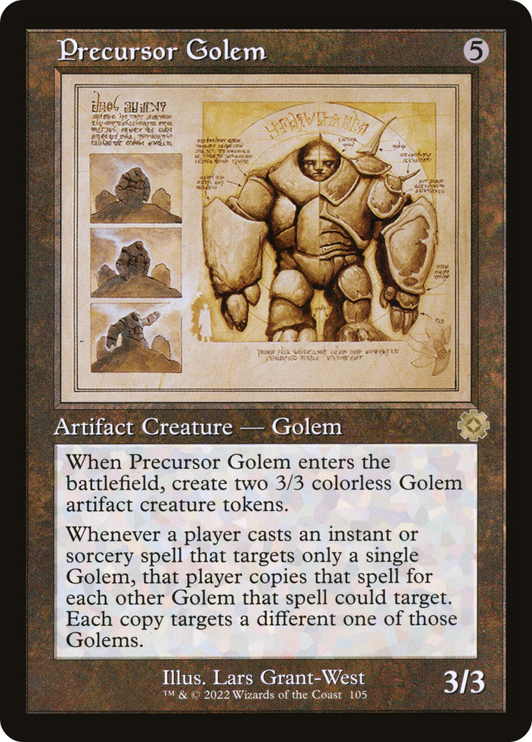 Precursor Golem (Schematic) (BRR-105)  - The Brothers' War Retro Artifacts