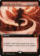 Crackle with Power (Extended Art) (STX-308)  Foil - Strixhaven: School of Mages: (Extended Art)