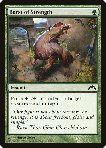 Burst of Strength (GTC-115)  Foil - Gatecrash