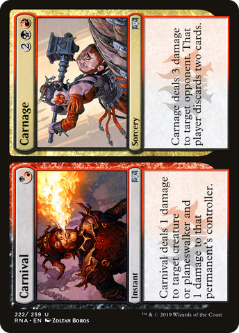 Carnival // Carnage (RNA-222)  Foil - Ravnica Allegiance