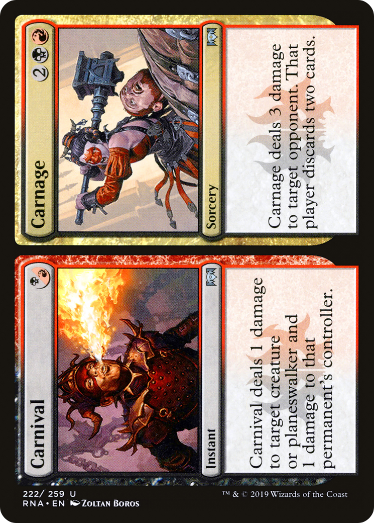 Carnival // Carnage (RNA-222)  Foil - Ravnica Allegiance