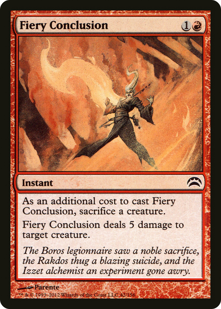 Fiery Conclusion (PC2-042)  Foil - Planechase 2012