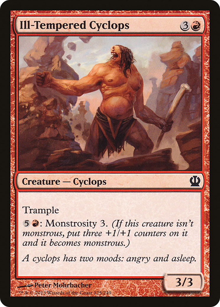 Ill-Tempered Cyclops (THS-125)  - Theros