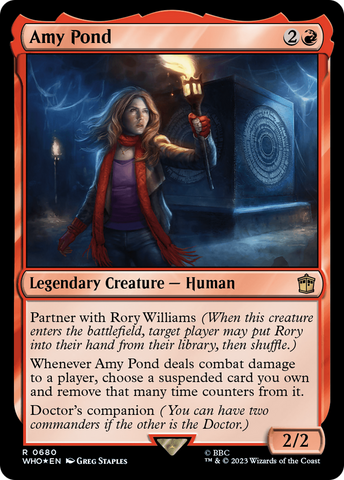 Amy Pond (Surge Foil) (WHO-680)  Foil - Doctor Who