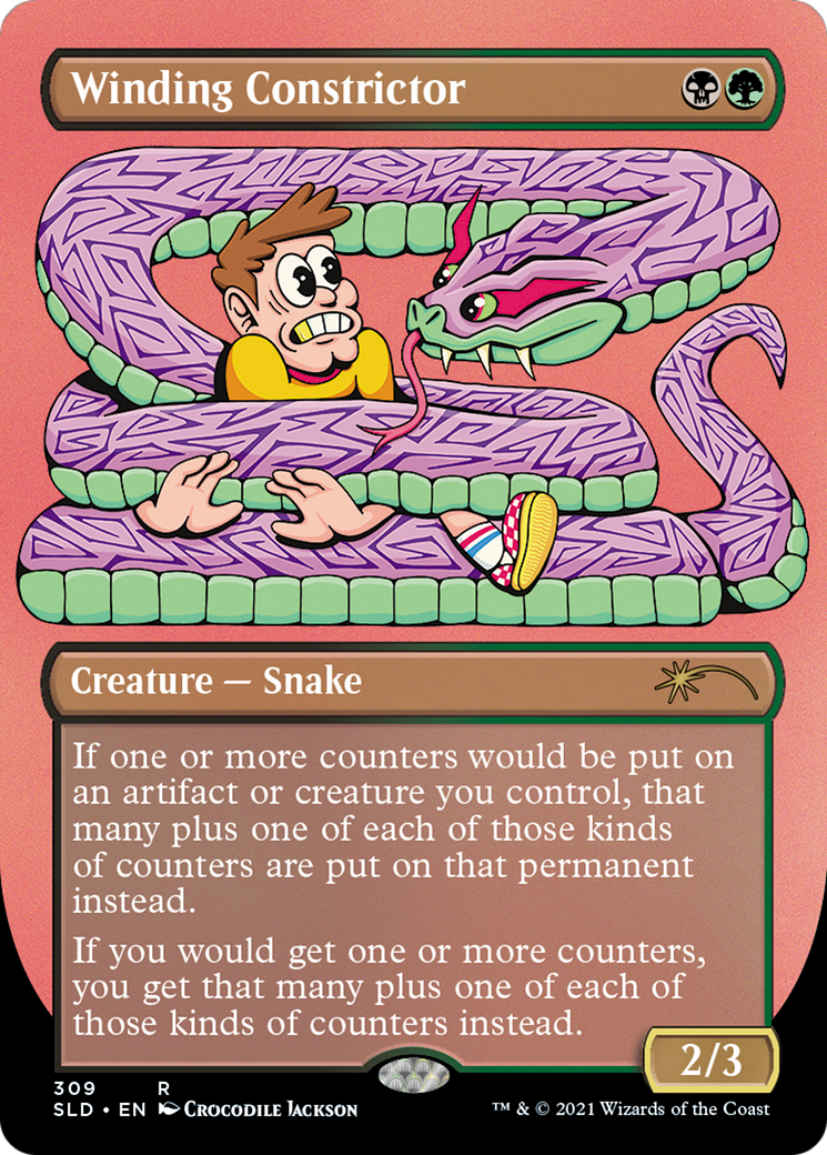 Winding Constrictor (SLD-309)  - Secret Lair Drop (Borderless)
