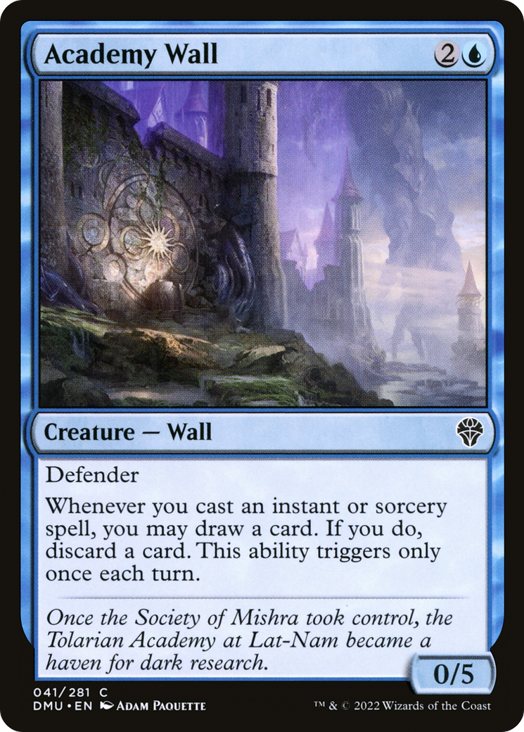 Academy Wall (DMU-041)  Foil - Dominaria United