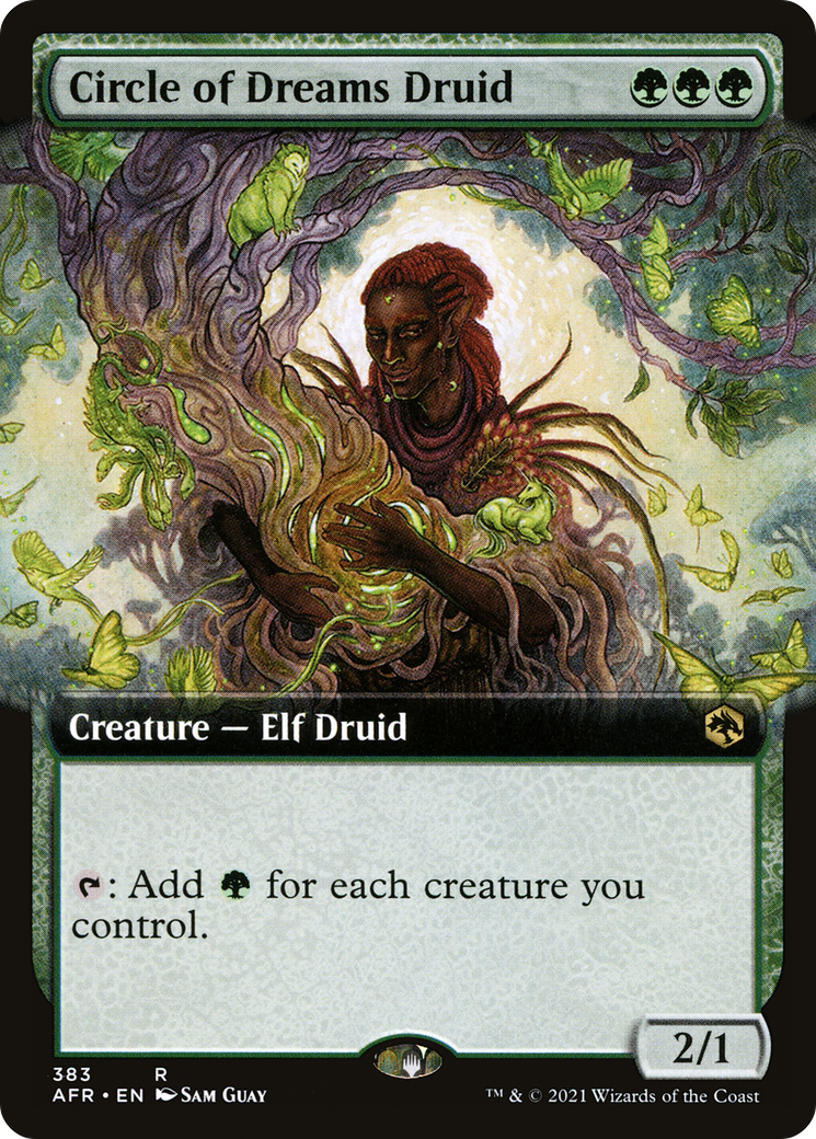 Circle of Dreams Druid (Extended Art) (AFR-383)  Foil - Adventures in the Forgotten Realms: (Extended Art)