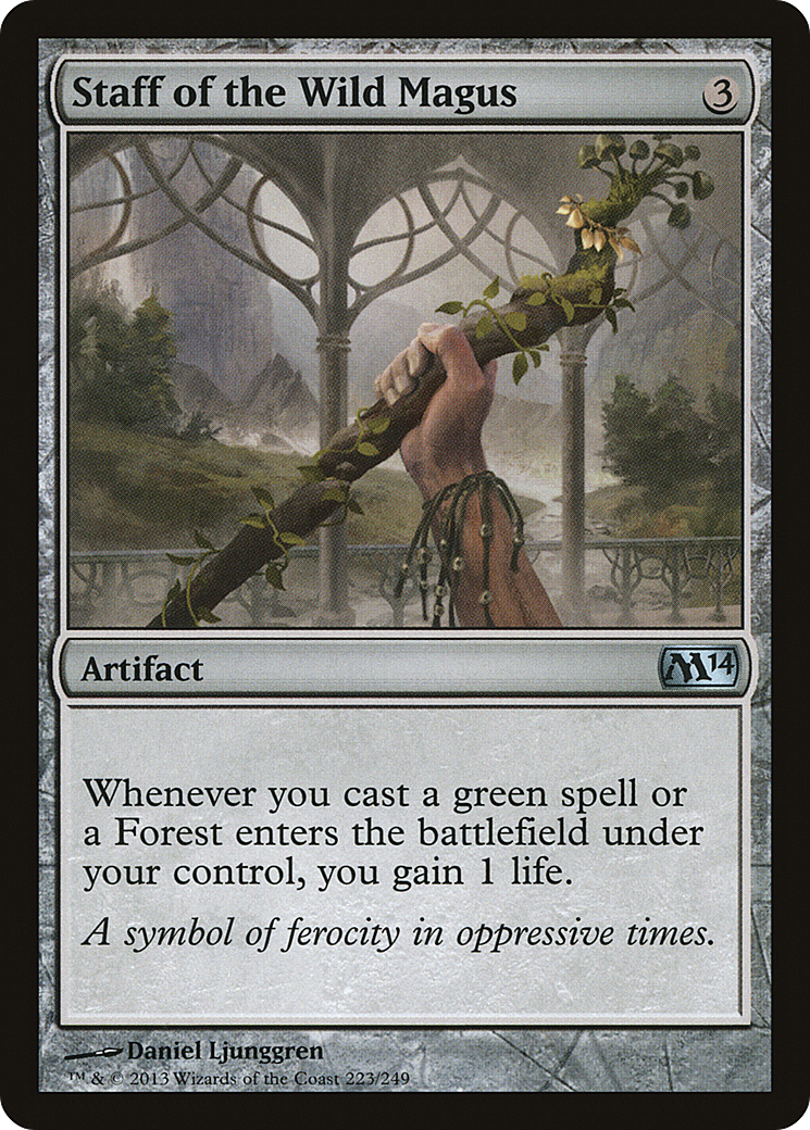 Staff of the Wild Magus (M14-223)  Foil - Magic 2014